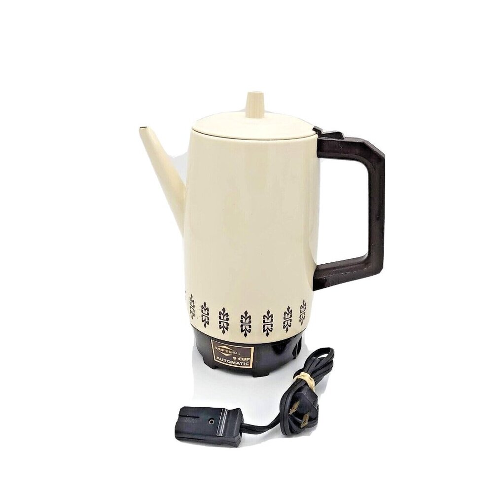The West Bend Company 9 Cup Automatic Coffee Electric Percolator Made in USA Vtg